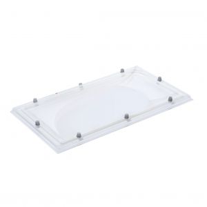 Lichtkoepel dubbelwandig polycarbonaat 100x130 glashelder