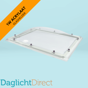 Lichtkoepel enkelwandig acrylaat 40x70 glashelder