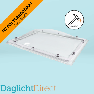 Lichtkoepel enkelwandig polycarbonaat 40x70 glashelder