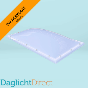 Lichtkoepel dubbelwandig acrylaat 40x70 opaal