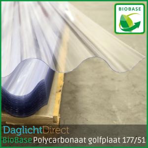 BioBase polycarbonaat golfplaat 177/51 214x110cm pallet