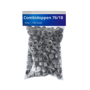 Combidop 76/18 grijs 100 stuks