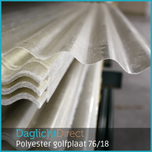 Polyester golfplaat 76/18 122x90cm pallet