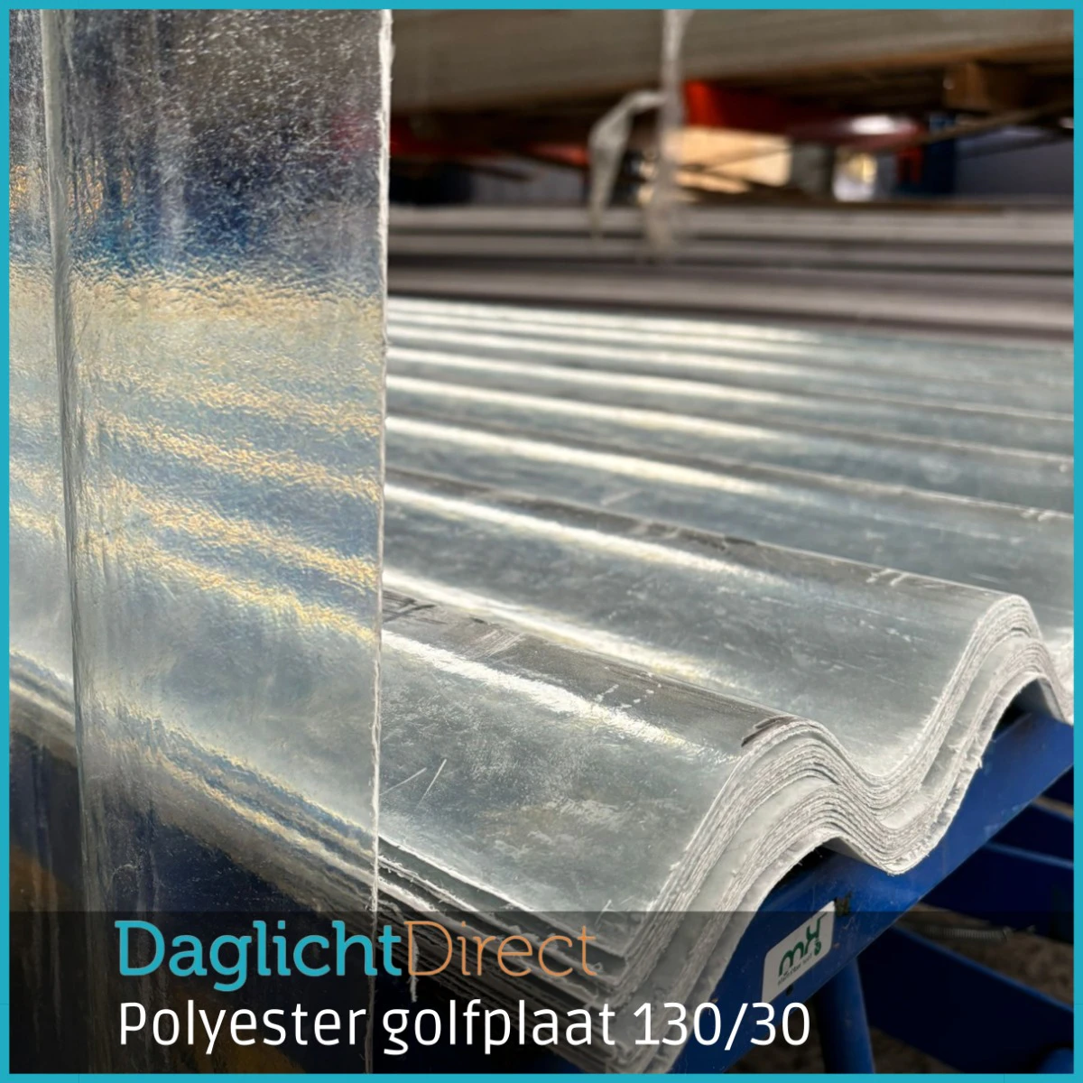 Polyester golfplaat 130/30 122x103cm
