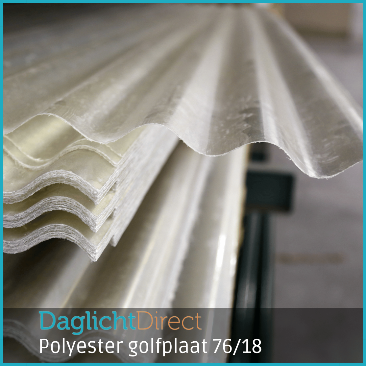 Polyester golfplaat 76/18 214x90cm