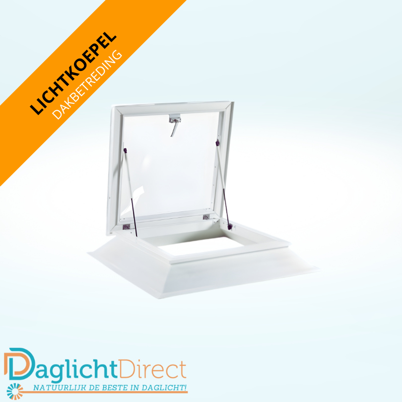 Lichtkoepel met dakbetreding