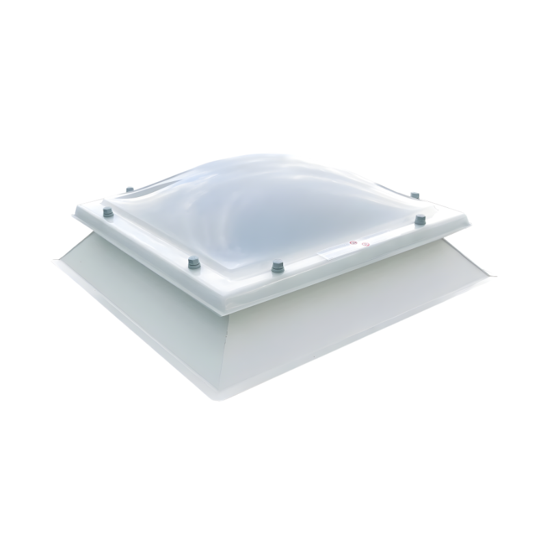 Lichtkoepel met opstand blanco foto