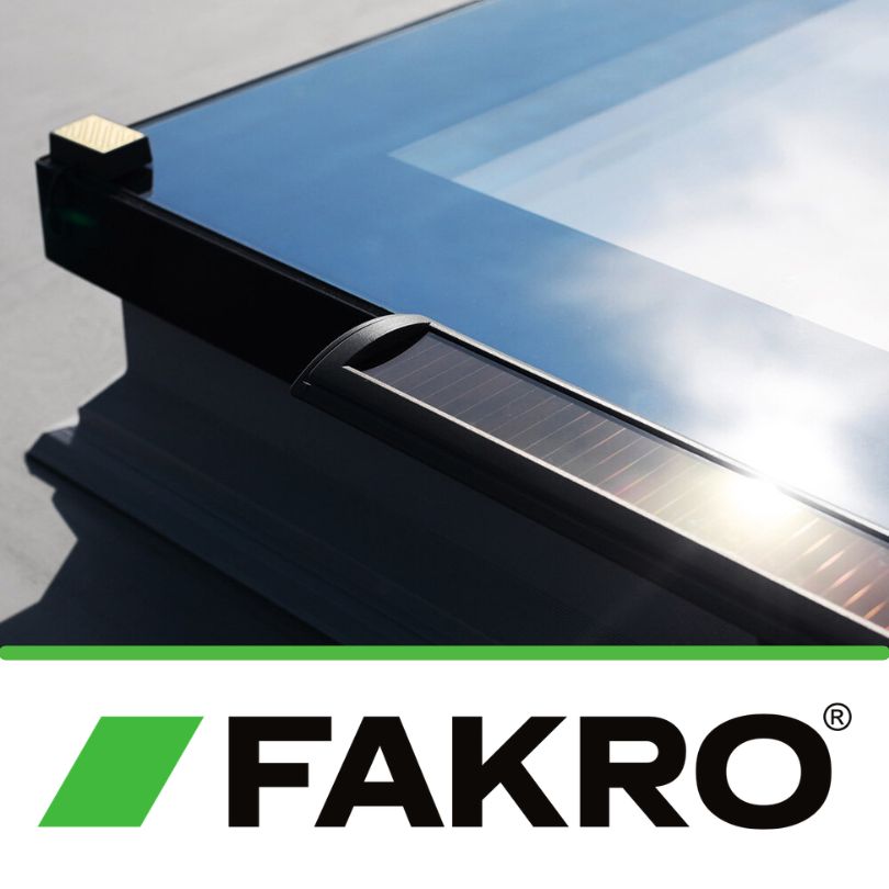 Fakro Platdakraam DEF DU6 Solar ventilerend close up